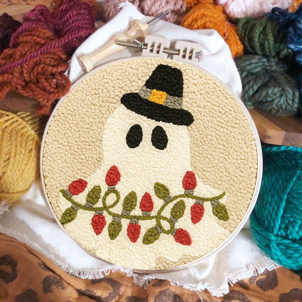 Mysterious Ghost Punch Needle Kit - Unique Christmas Craft | Nice Home Decor - image 4