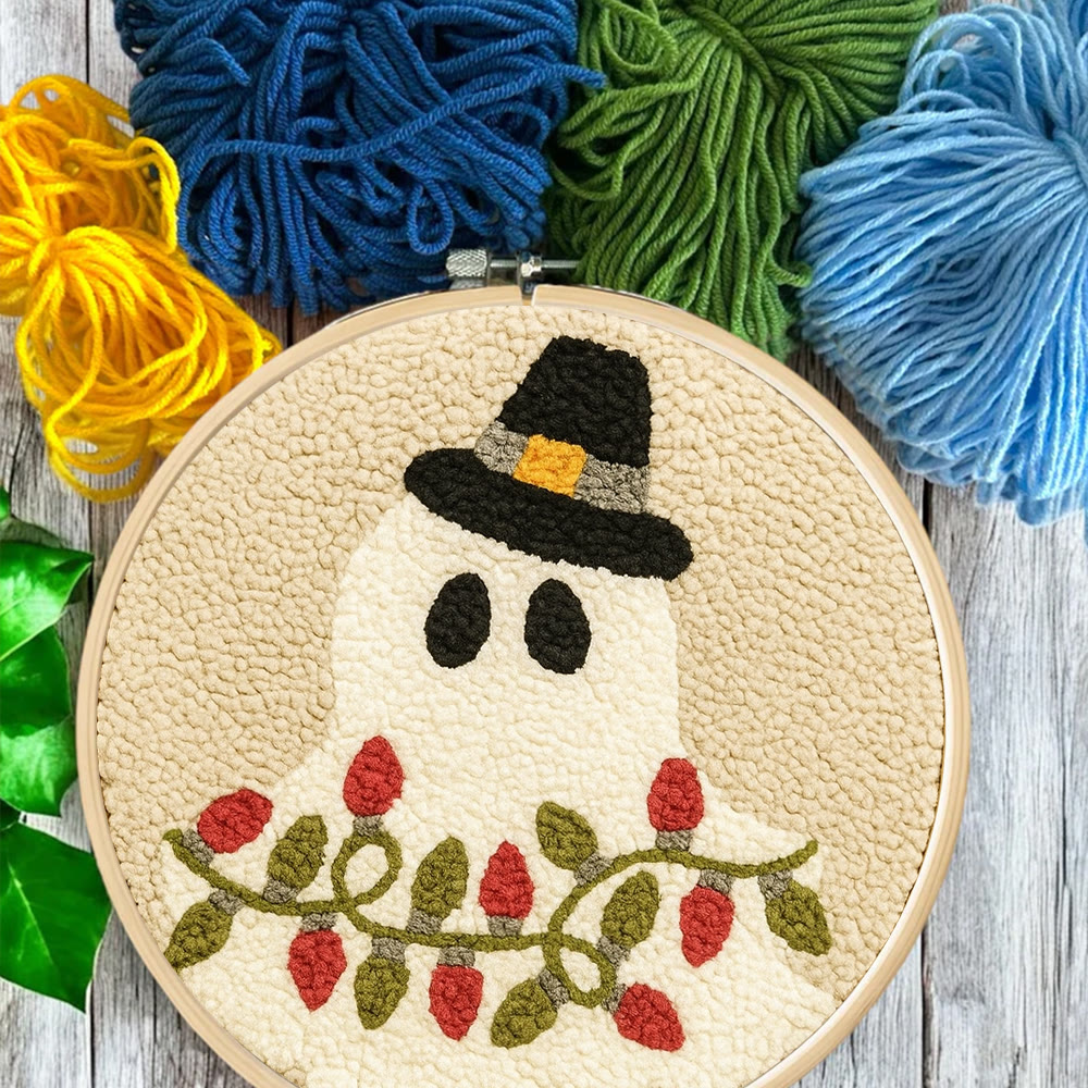 Mysterious Ghost Punch Needle Kit - Unique Christmas Craft | Nice Home Decor - image 3