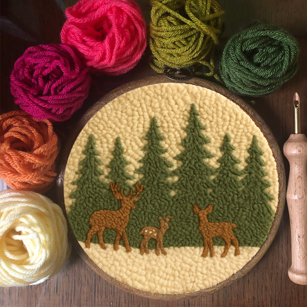 Mystic Forest Punch Needle Kit - Unique Handmade Craft | Perfect For Living Room Decor - image 3