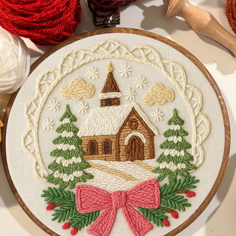 Warm House Punch Needle Kit - Unique Christmas Handicraft | Perfect Gift For Friend - image 2