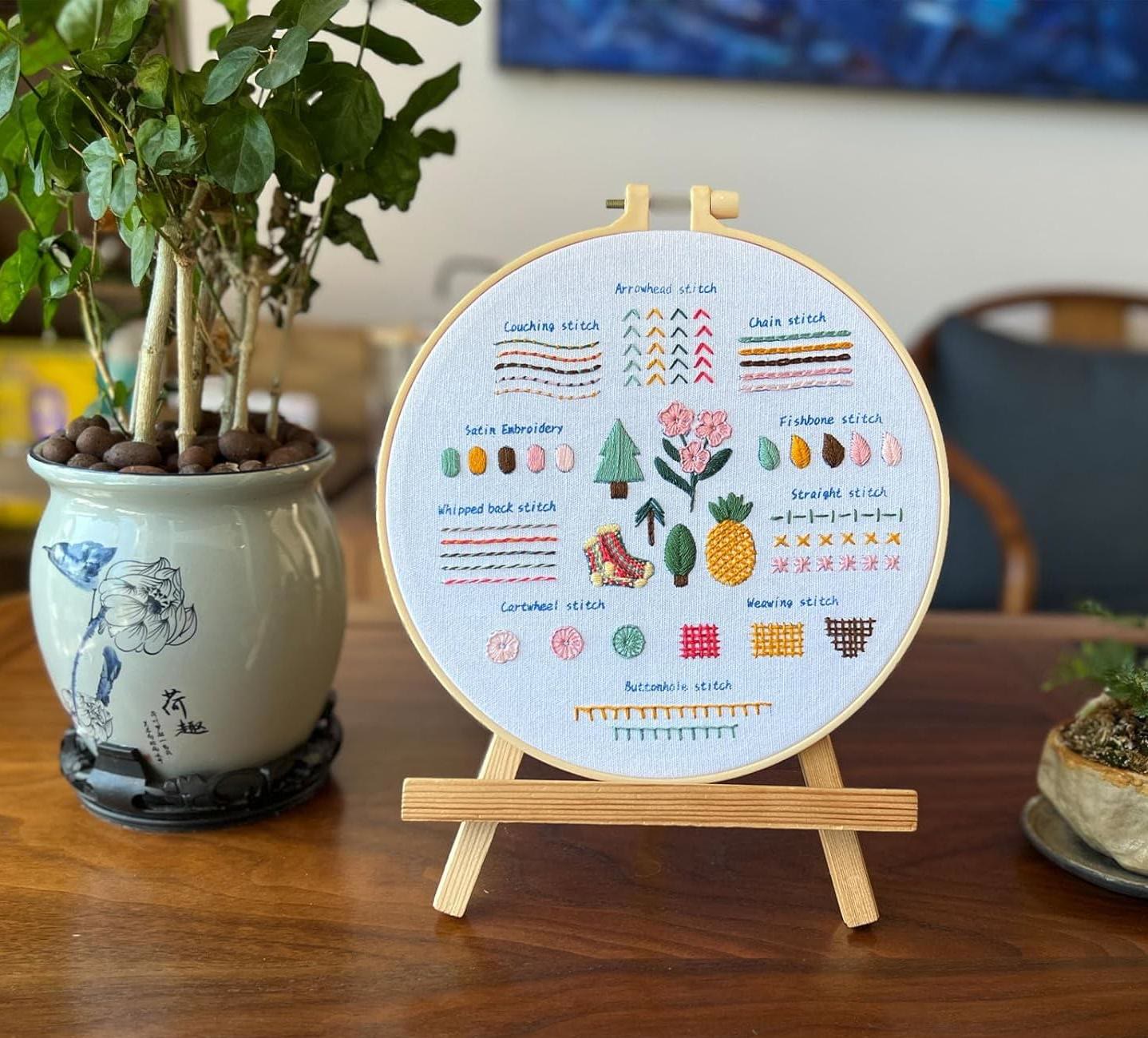 Rubbyoo 3-piece Embroidery Starter Kit - Handmade Beginner Stitch Practice | Diy Simple Needle Craft  - image 4