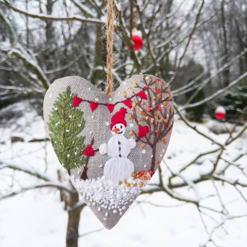 Rubbyoo Heart Embroidery Kit - Unique Handmade Art Craft | Christmas Hanging Ornaments  - image 15