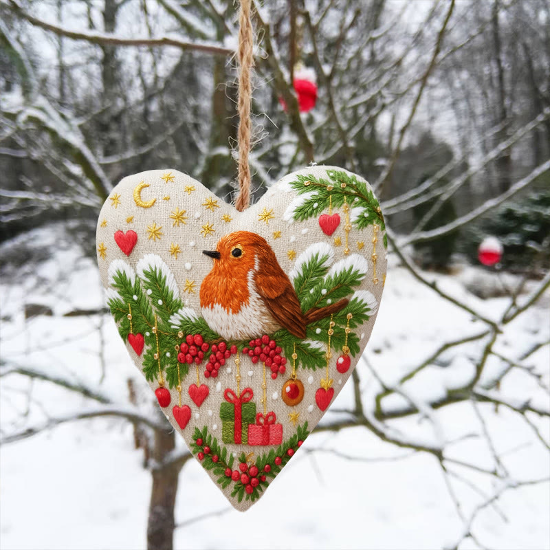 Rubbyoo Heart Embroidery Kit - Lovely Bird | Handmade Christmas Gift | Perfect For Diy Beginner - image 2
