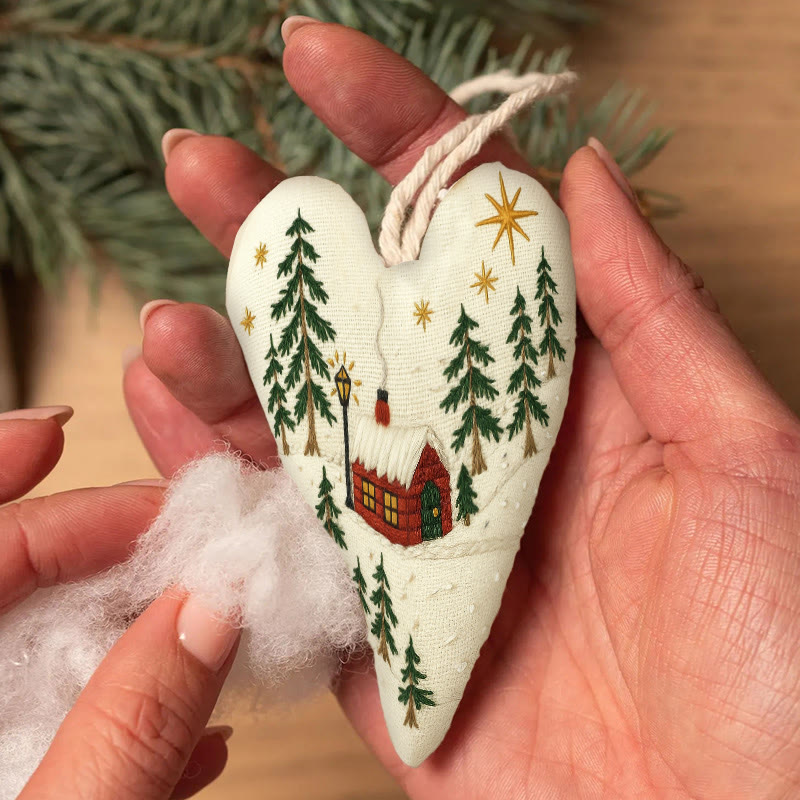 Rubbyoo Heart Embroidery Kit - Shining Night | Christmas Host Gift | Perfect Home Decor - image 7