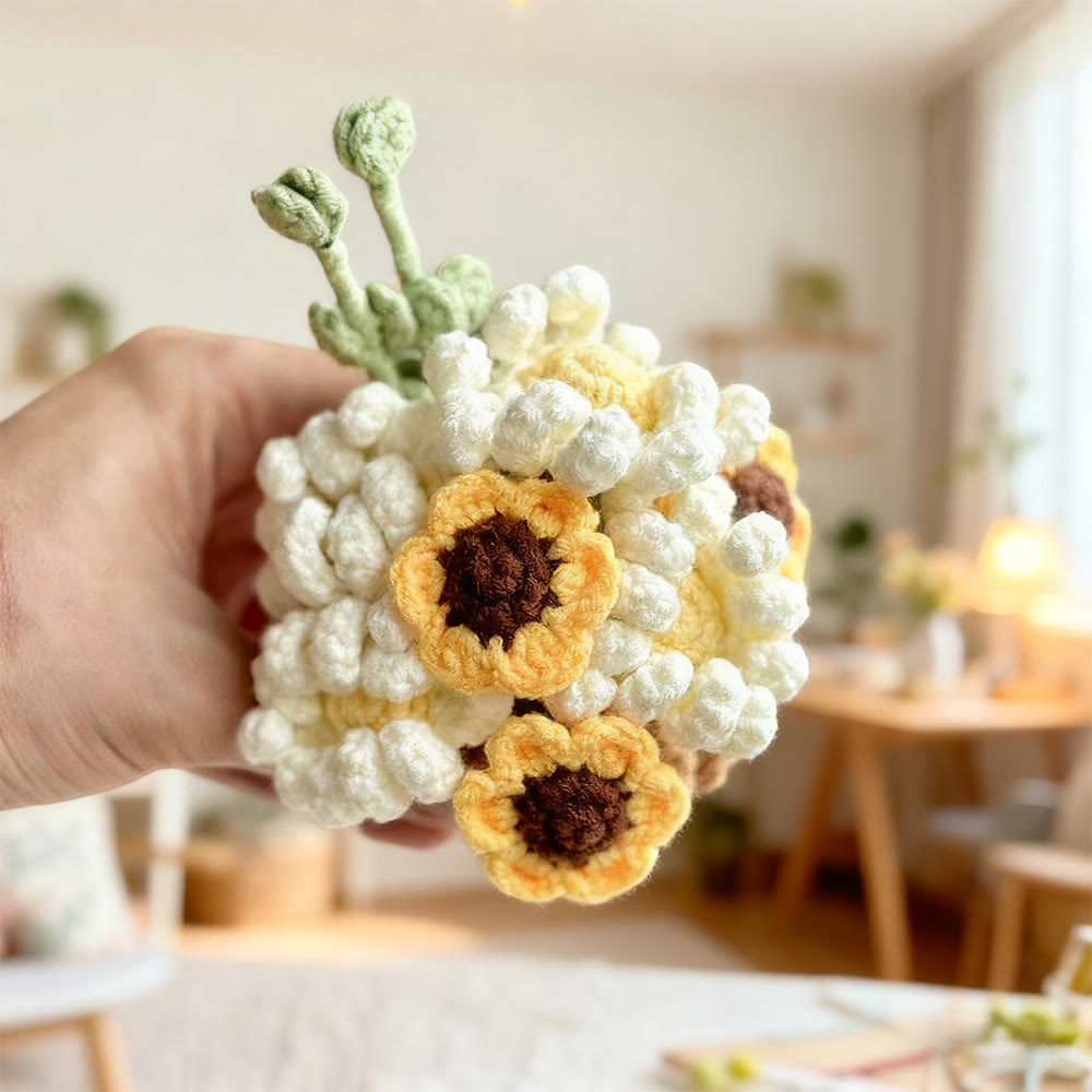 Diy Handmade Flower Pot Crochet Kit -  Flower Basket Hanging Craft | Nice For Garden Ornament  - image 8