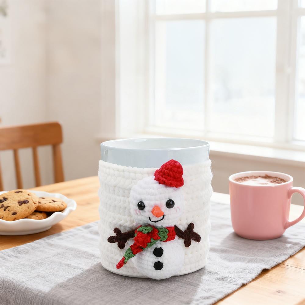 Diy Handmade  Christmas Cup Sleeve Series Crochet Kit -  Creative Handmade Christmas Craft | Perfect Housewarming Gift - image 6