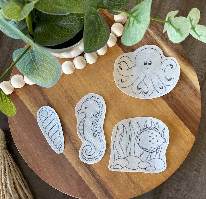 Christmas Stick And Stitch Patterns | Diy Marine Animals Stick | Perfect For Various Cloth Creation  - image 2