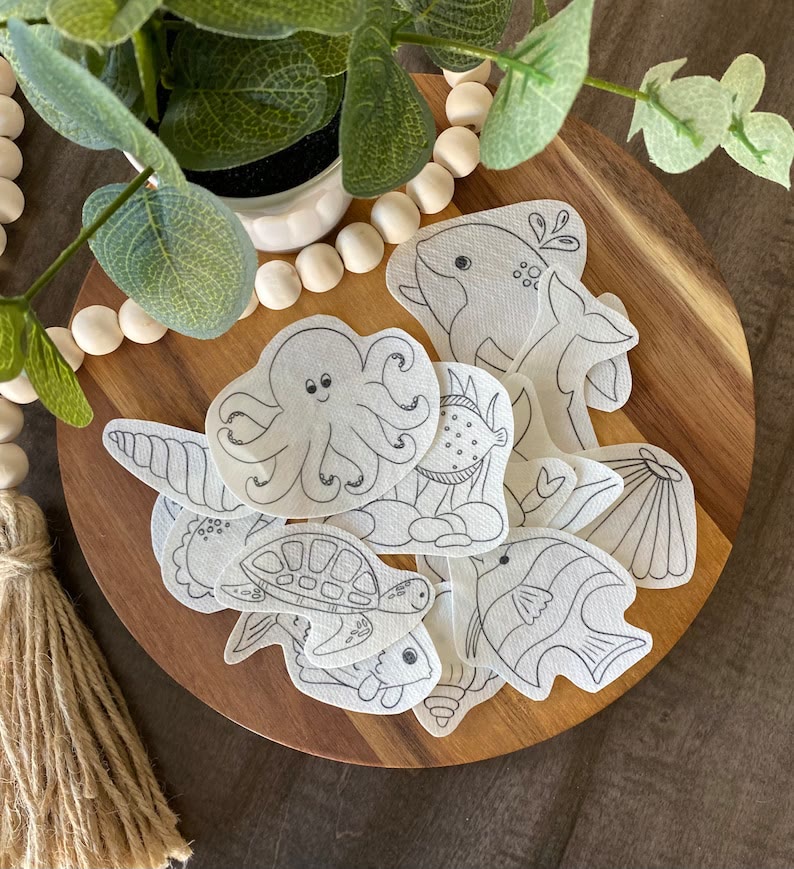 Christmas Stick And Stitch Patterns | Diy Marine Animals Stick | Perfect For Various Cloth Creation  - image 1