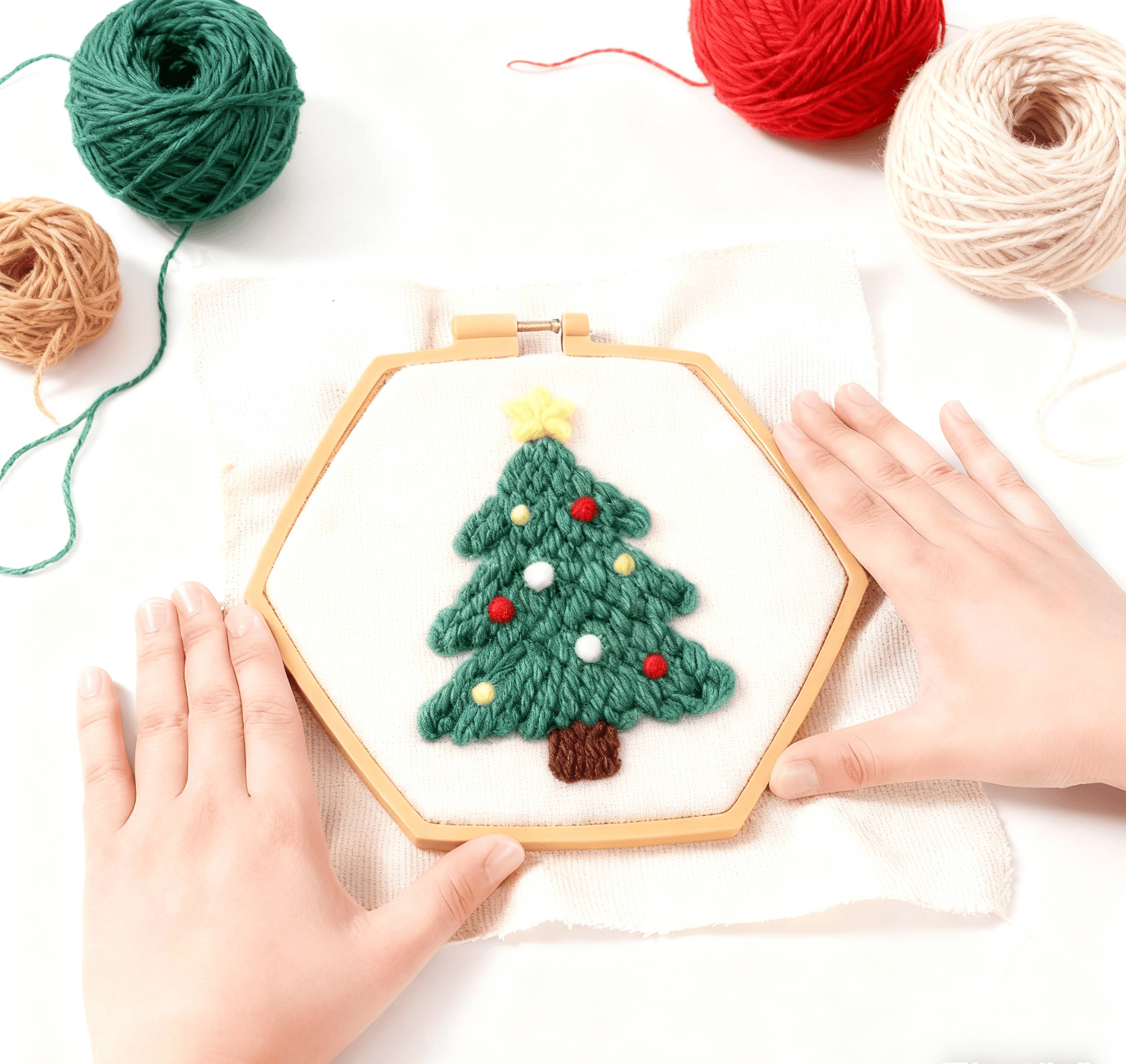 Small Hexagon Embroidery Plastic  Hoop - Colourful Stitch Frames | Perfect Frame For Stitchwork - image 1