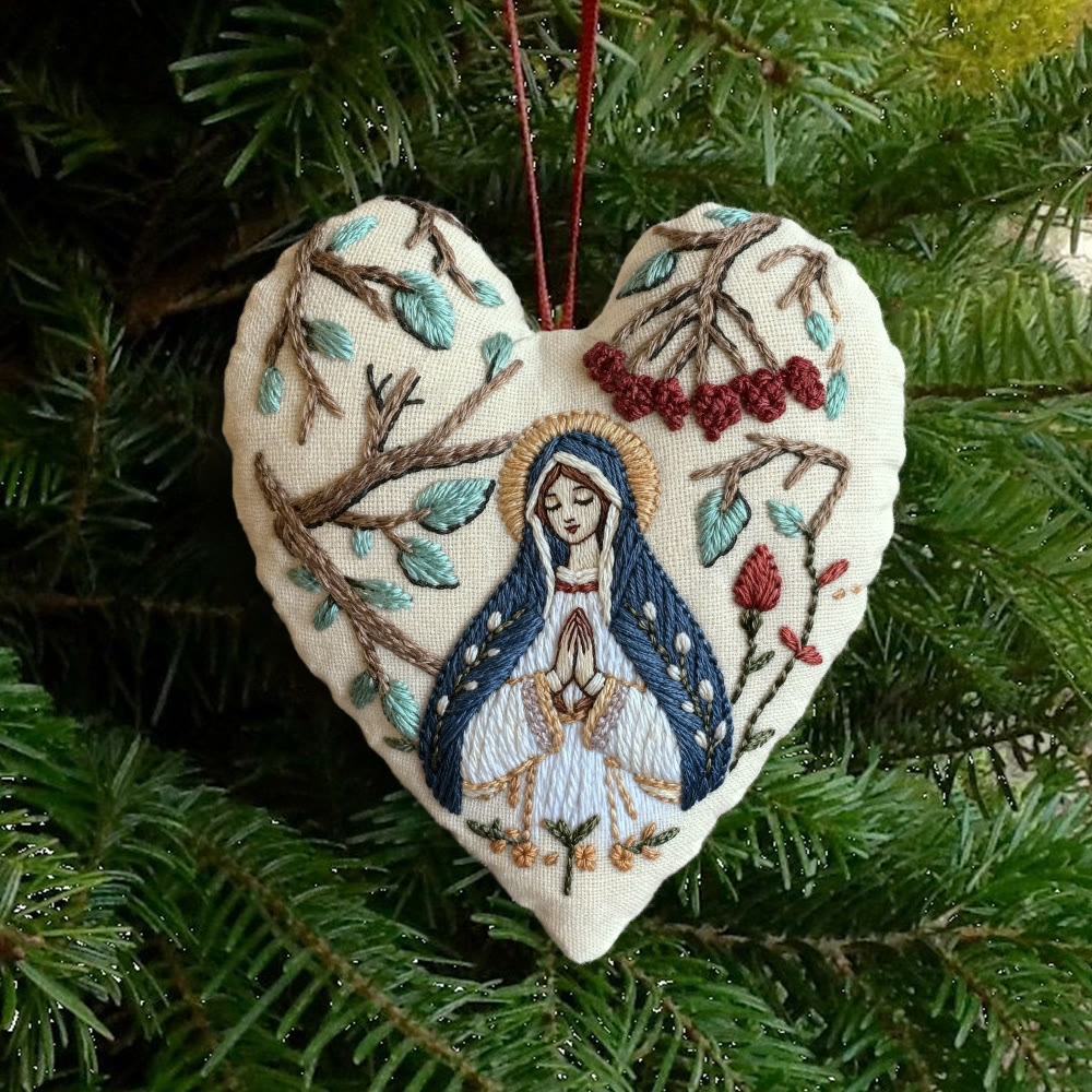 Rubbyoo Heart Embroidery Kit - Praying Woman | Handmade Catholic Craft | Diy Decorative Craft - image 2