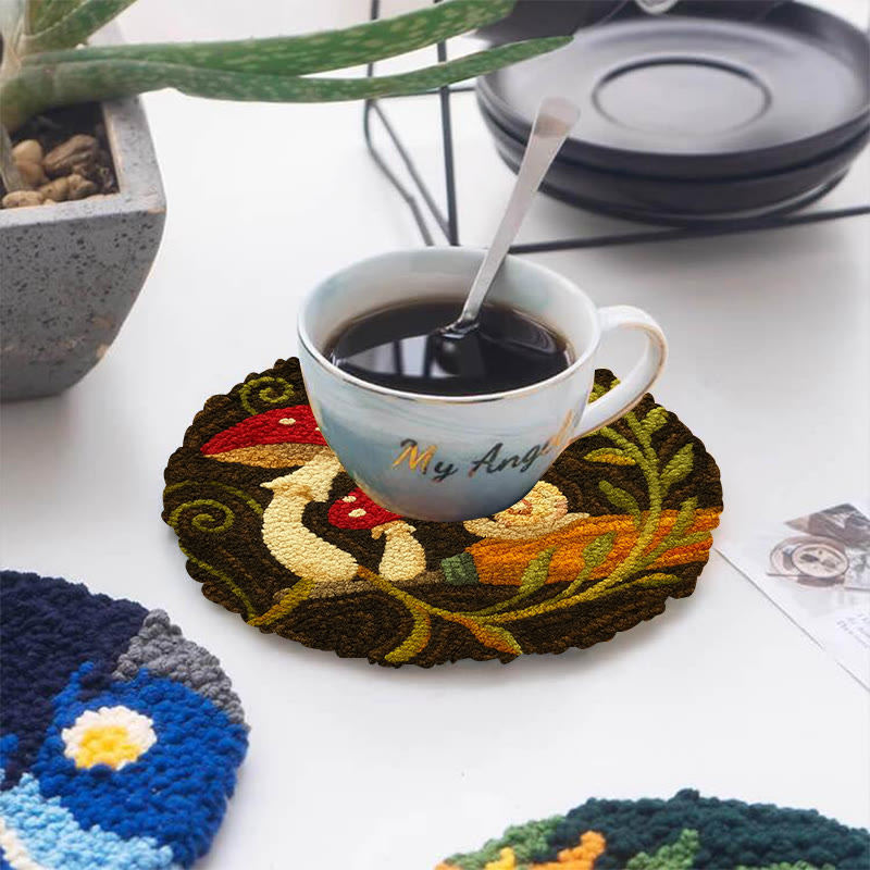 Cute Mushroom Punch Needle Kit - Wall Ornament Gift | Beginner Handmade Needlework - image 10