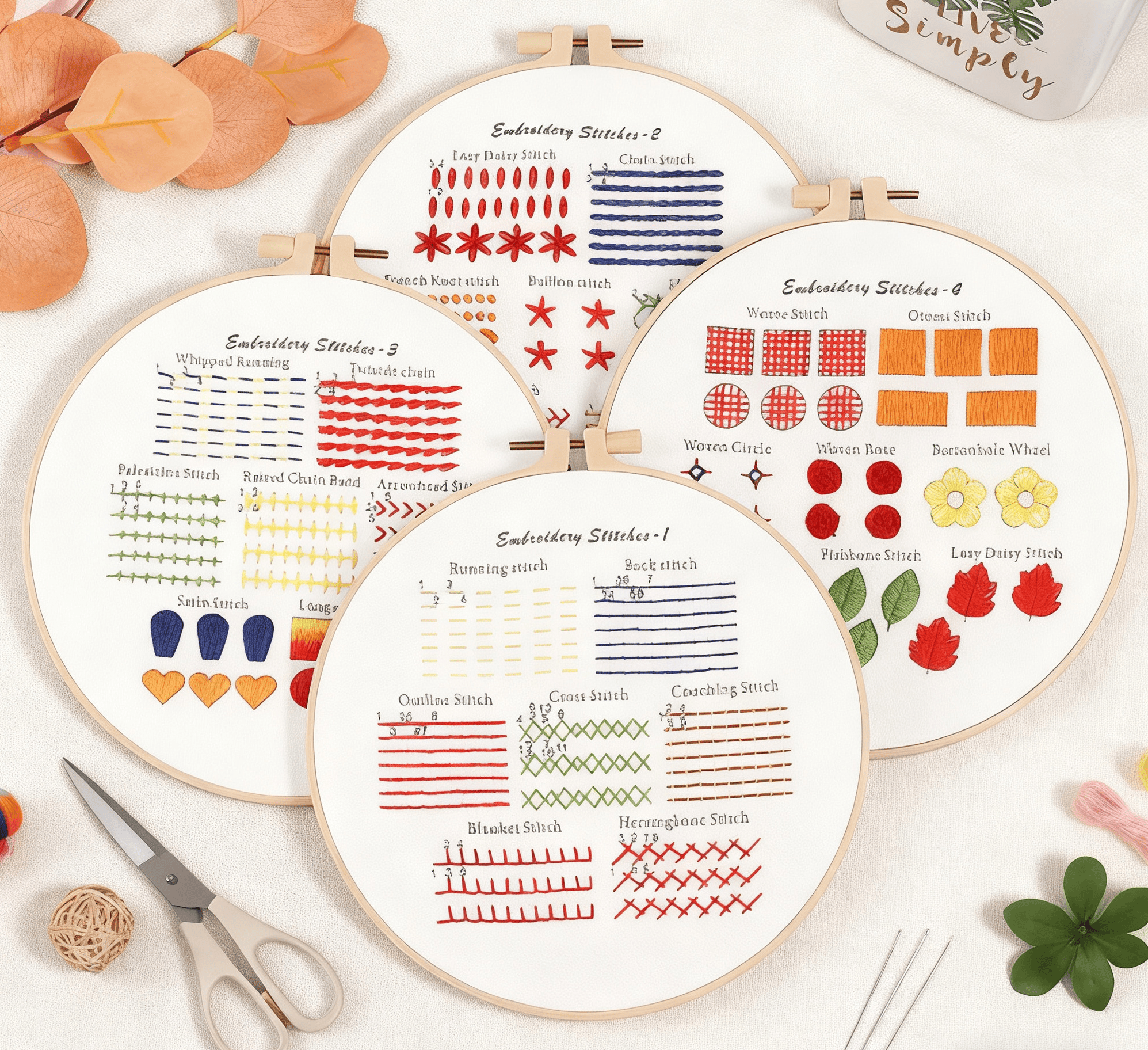 Rubbyoo 4-piece Embroidery Starter Kit - Beginner Easy Stitch Practice | Perfect Craft For Diy Starter - image 4