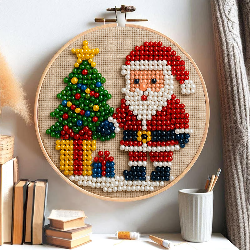 Rubbyoo Bead Embroidery Kit - Marry Christmas | Holiday Diy Artwork | Nice For Home Decor - image 2