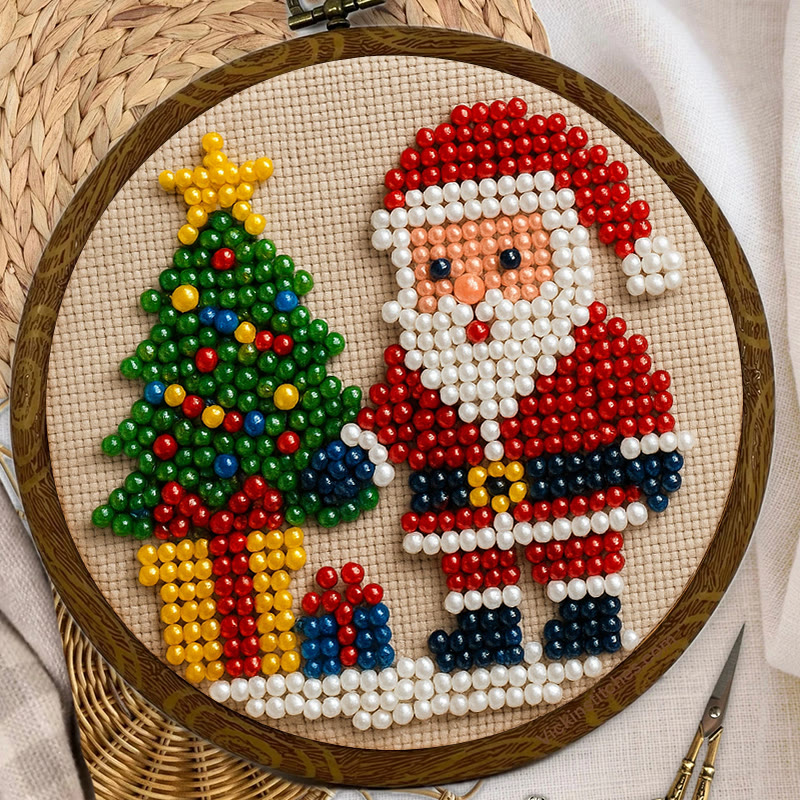 Rubbyoo Bead Embroidery Kit - Marry Christmas | Holiday Diy Artwork | Nice For Home Decor - image 7