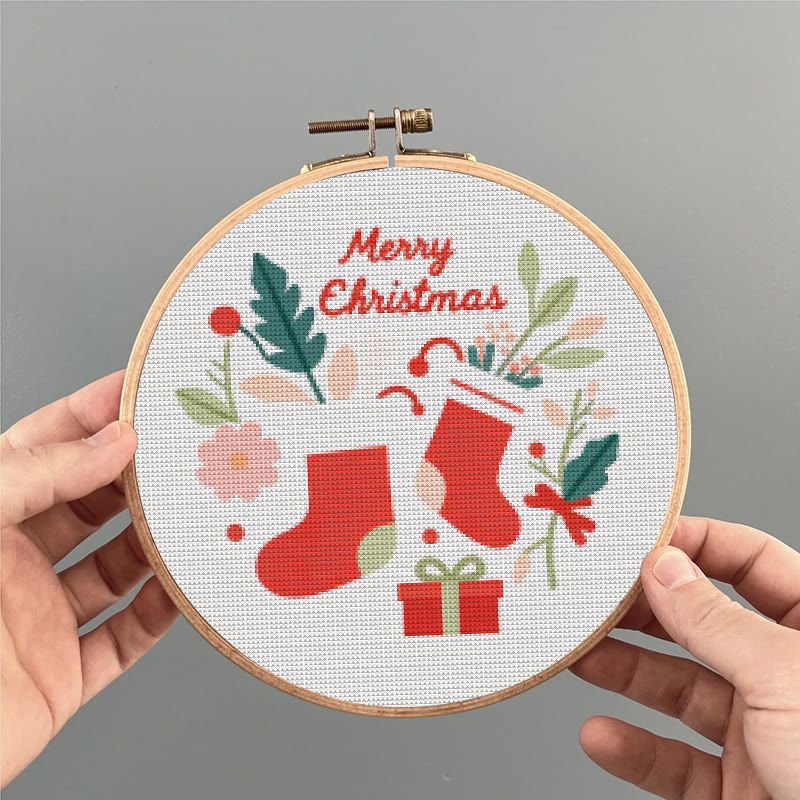  Cross Stitch Kit - Marry Christmas | Holiday Celebration Gifts | Diy Needle Collection  - image 3