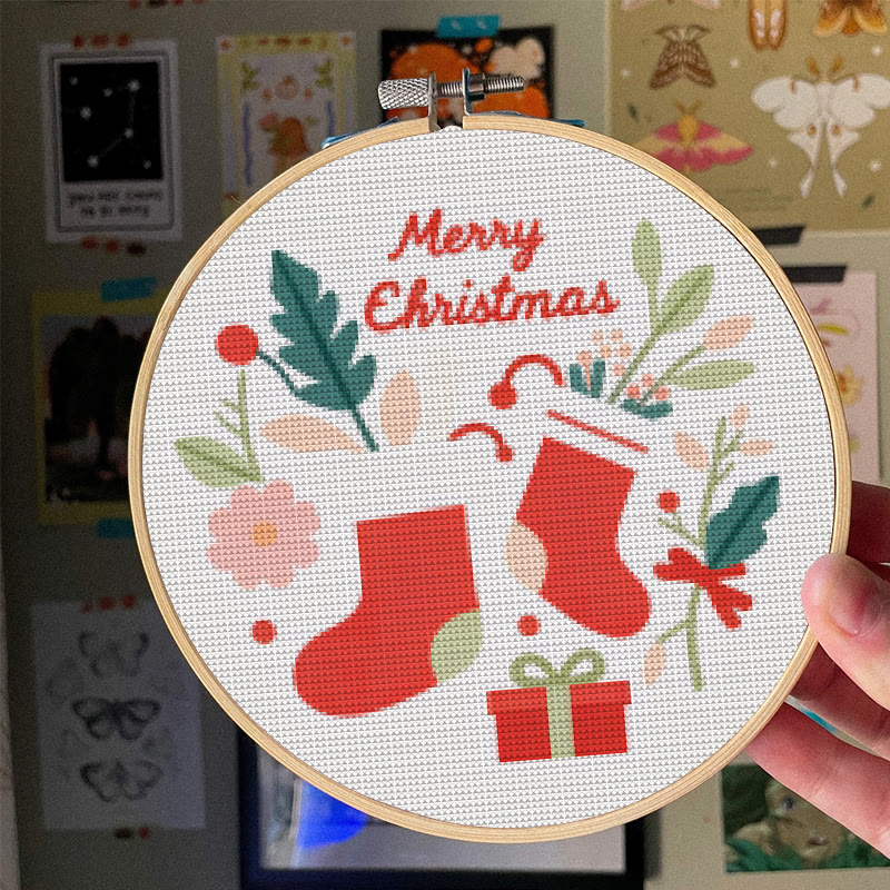  Cross Stitch Kit - Marry Christmas | Holiday Celebration Gifts | Diy Needle Collection  - image 4