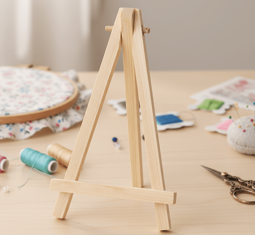 Wooden Embroidery Stand Holder - Tabletop Display Easel | Perfect For Handmade Embroidery Projects - image 5