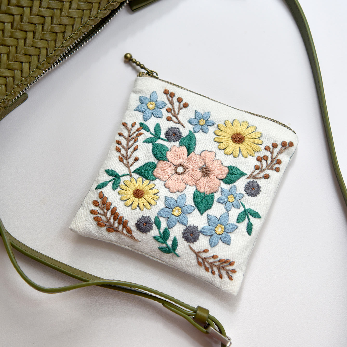 Handmade Mini Coin Purse Kit | Floral Handmade Craft | Perfect Gift For Her - #1 - image 2