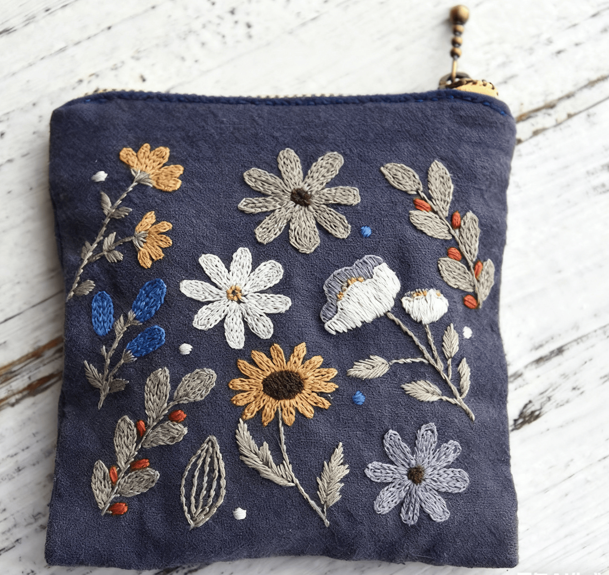 Handmade Mini Coin Purse Kit | Floral Handmade Craft | Perfect Gift For Her - #3 - image 4