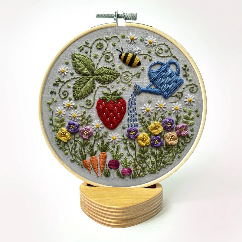 Rubbyoo Embroidery Kit - Vibrant Garden | Diy Stitch Hoop Art | Unique Decorative Craft  - image 11