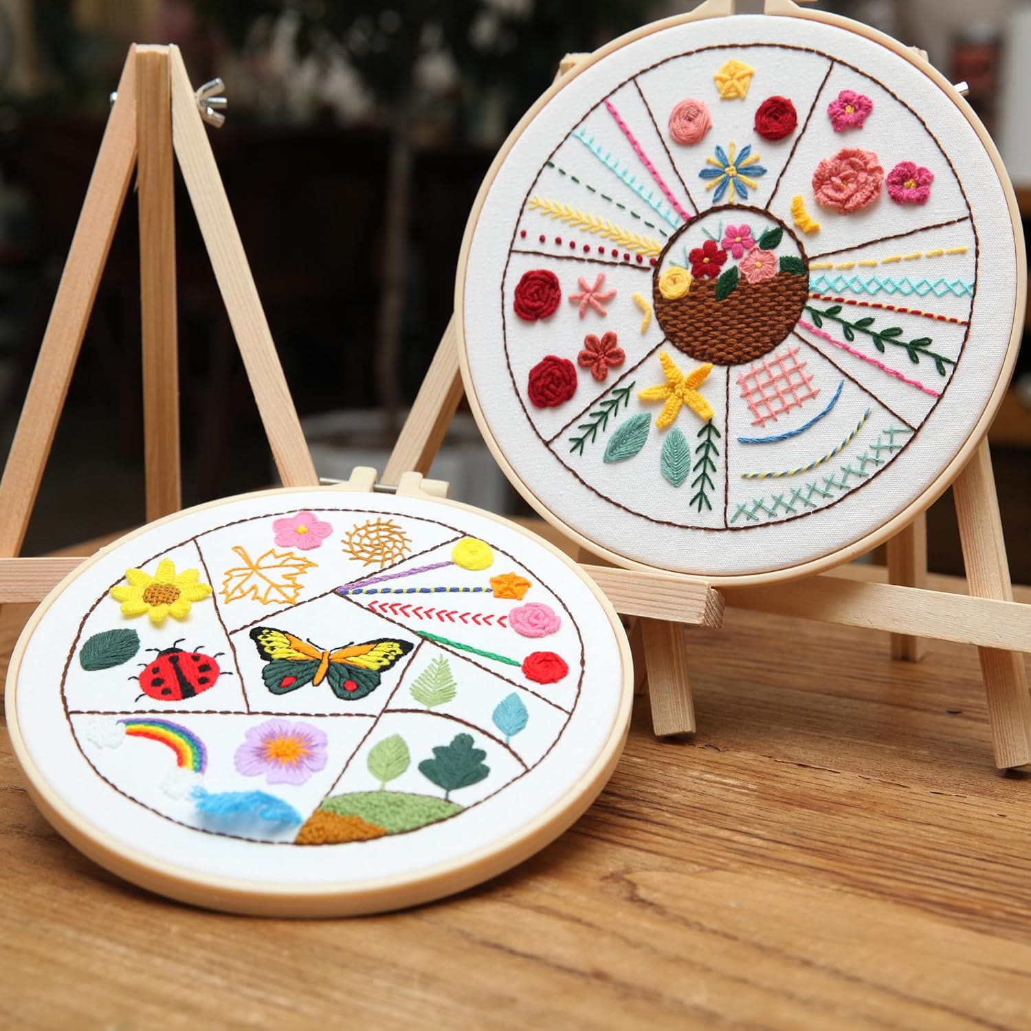 Rubbyoo 3-piece Embroidery Starter Kit - Diy Hoop Art For Beginner | Perfect  Handmade Stitch Practice  - image 1