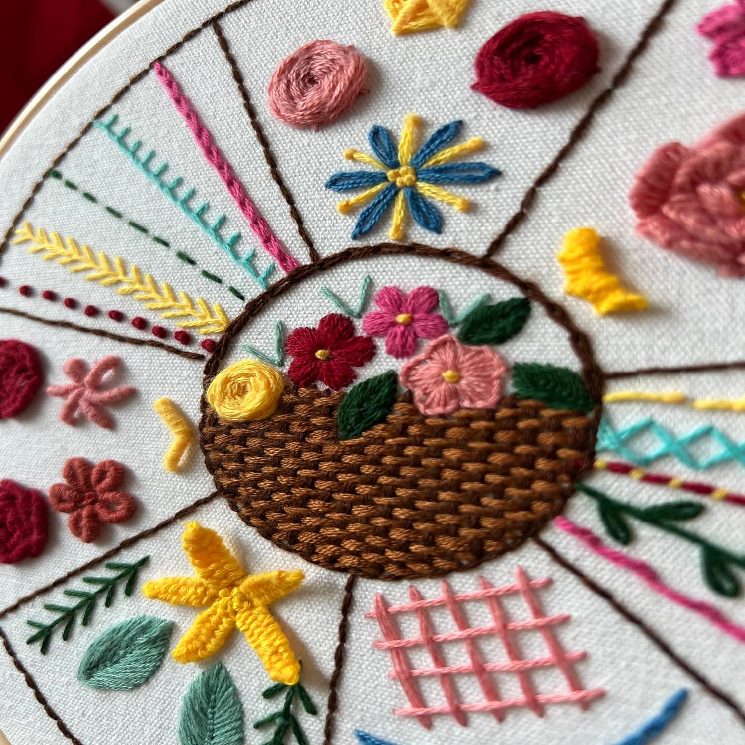 Rubbyoo 3-piece Embroidery Starter Kit - Diy Hoop Art For Beginner | Perfect  Handmade Stitch Practice  - image 2