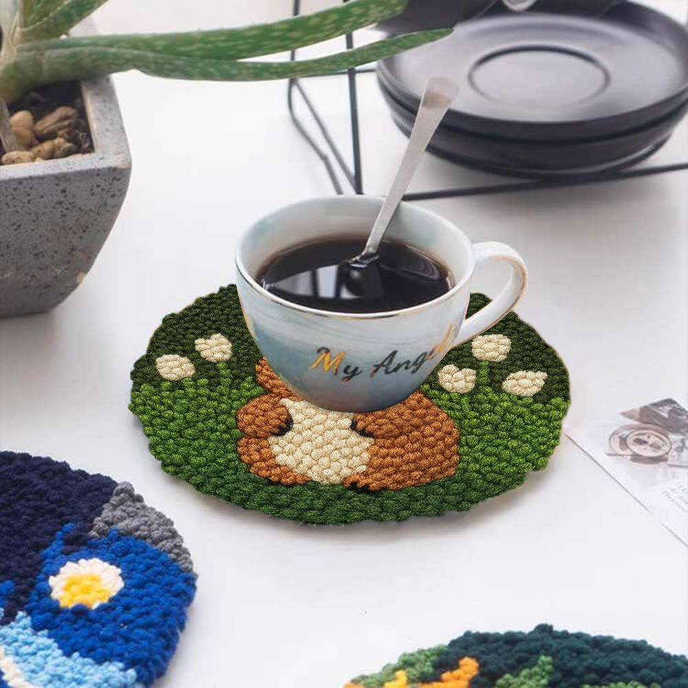 Adorable Bunny  Punch Needle Kit - Diy Christmas Craft | Perfect Birthday Handmade Gift  - image 11