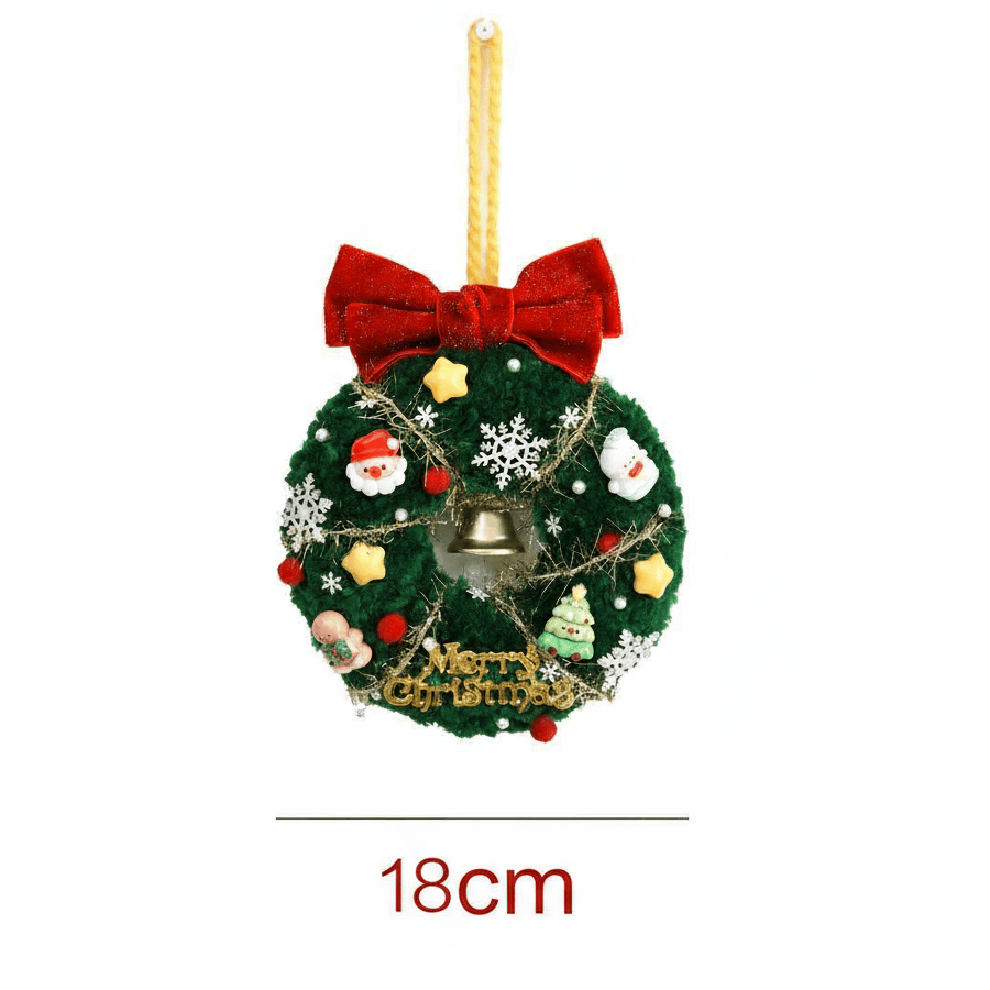 Christmas Wreath Punch Needle Kit - Unique Christmas Yarn Craft | Perfect Needlework For Home Ornament - 18cm - image 8