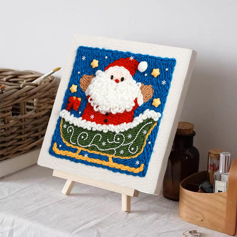 Christmas Series Square Punch Needle Kit - Personalized Needle Craft | Nice Christmas Decorative Gifts  - image 12