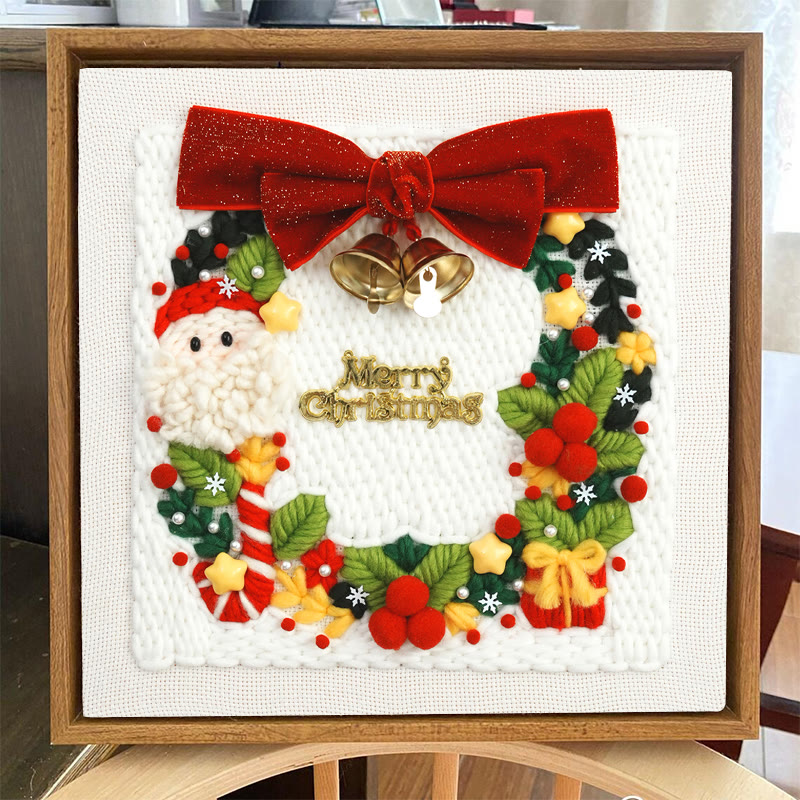 Christmas Series Square Punch Needle Kit - Personalized Needle Craft | Nice Christmas Decorative Gifts  - image 6