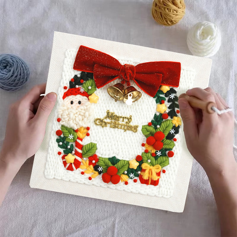 Christmas Series Square Punch Needle Kit - Personalized Needle Craft | Nice Christmas Decorative Gifts  - image 9