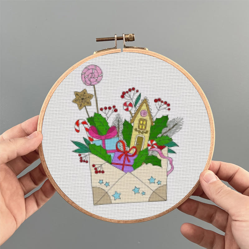  Cross Stitch Kit - New Year Envelope | Christmas Celebration Handicraft | Festival Home Decor - image 5