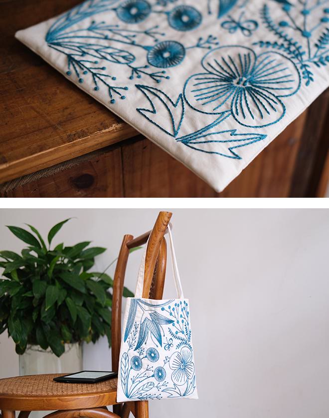 Embroidery Travel Tote Bag Kit | Easy Handmade Shoulder Bag | Perfect Gifts For Her - image 4