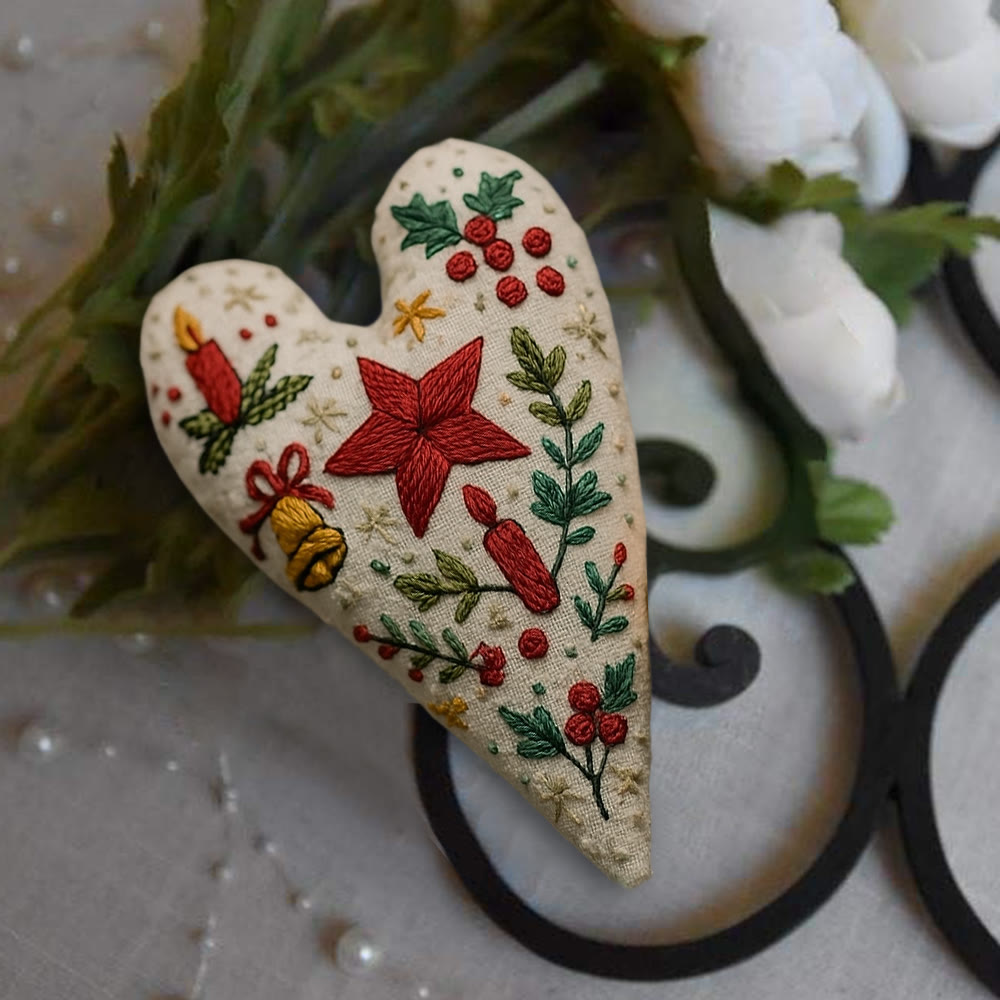 Rubbyoo Heart Embroidery Kit - Christian Candle | Christmas Decoration | Nice Festival Gift - image 2