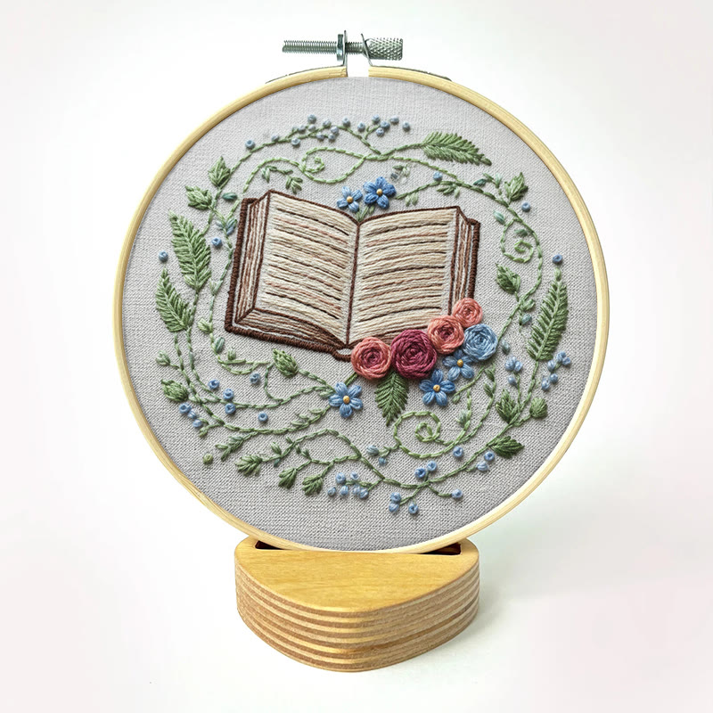 Rubbyoo Embroidery Kit - Blooming Book | Diy Hoop Art | Creative Home Ornament - image 13