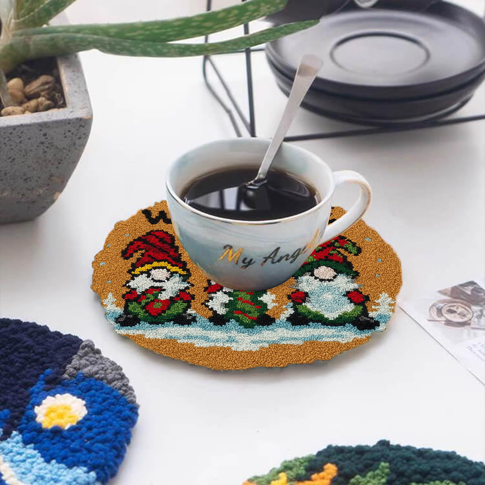 Christmas Gnome Welcome Punch Needle Kit - Holiday Craft | Festive Handmade Wall Decor - image 12