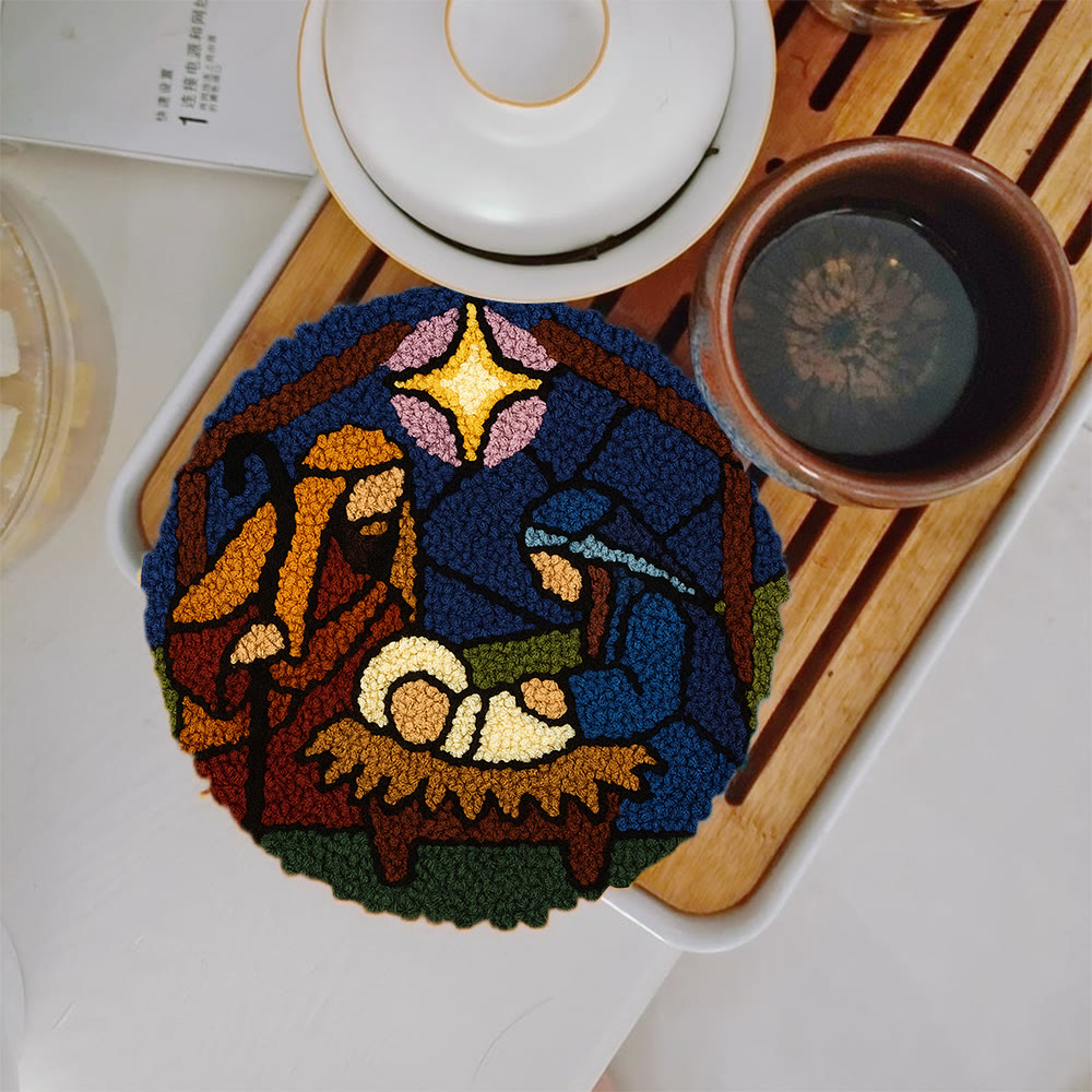 Nativity Scene Punch Needle Kit - Religious Craft | Handmade Decor For Religious Celebrations - image 2