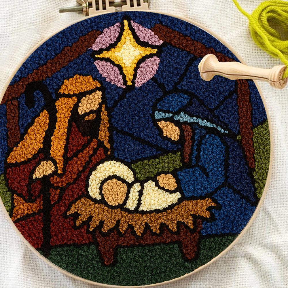 Nativity Scene Punch Needle Kit - Religious Craft | Handmade Decor For Religious Celebrations - image 9