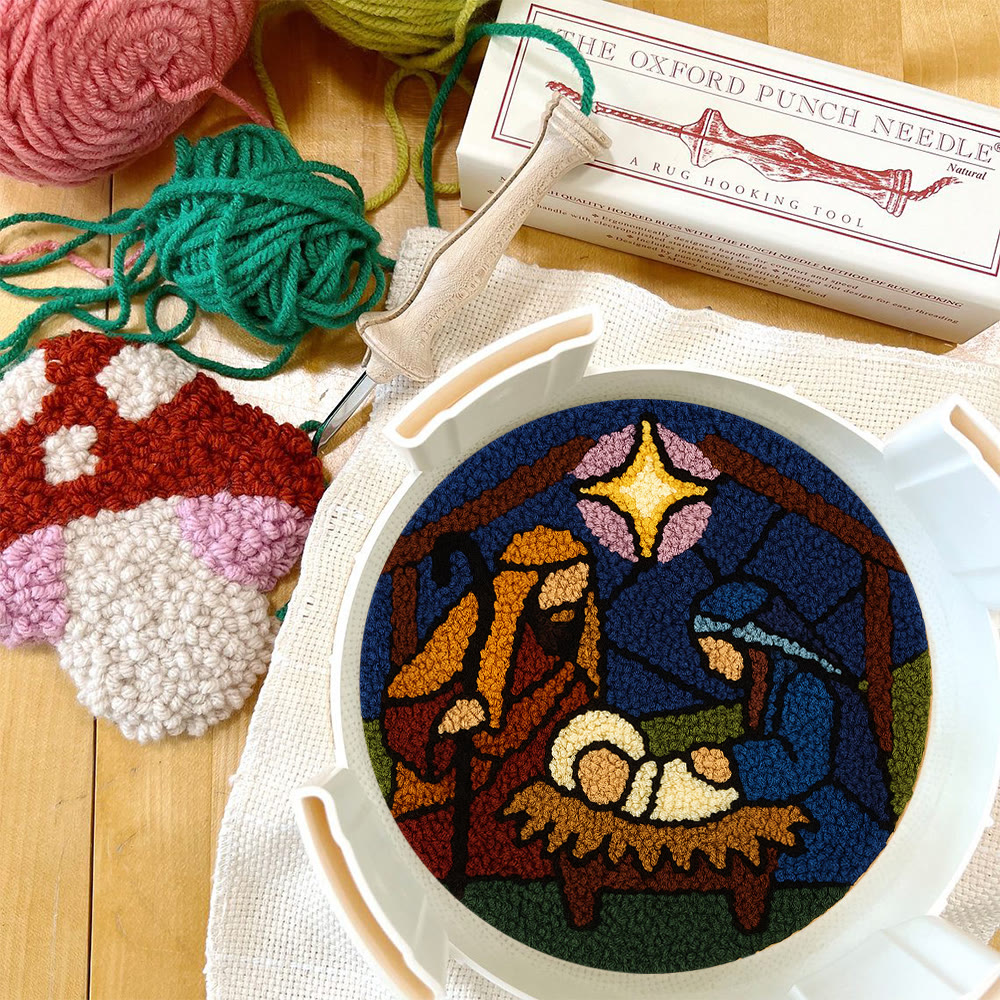 Nativity Scene Punch Needle Kit - Religious Craft | Handmade Decor For Religious Celebrations - image 8