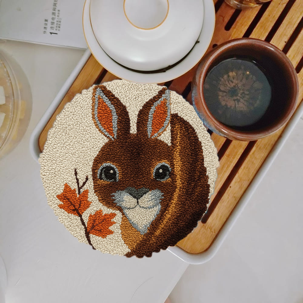 Autumn Bunny Punch Needle Kit - Handmade Craft | Ideal For Home Decor - image 2
