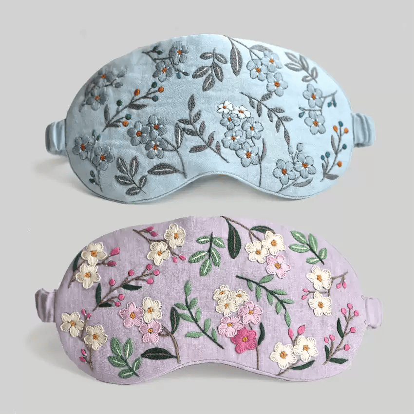 Handmade  Eye Mask Kit | Floral Eye Mask Handicraft | Unique Anniversary Gift - image 5