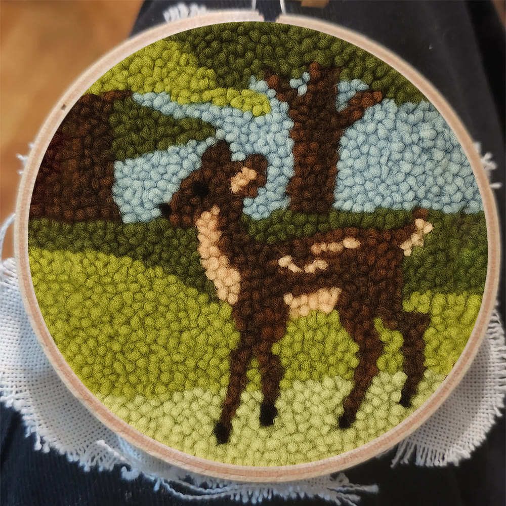 Forest Fawn Punch Needle Kit - Artisan-crafted Creation | Nature-inspired Lover's Pick - image 7