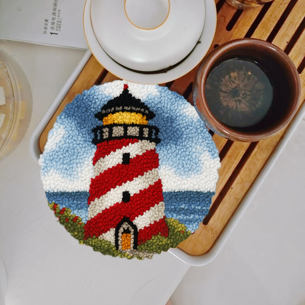 Nautical Lighthouse Punch Needle Kit - Playful Desert Decor | Whimsical Diy Creation - image 8