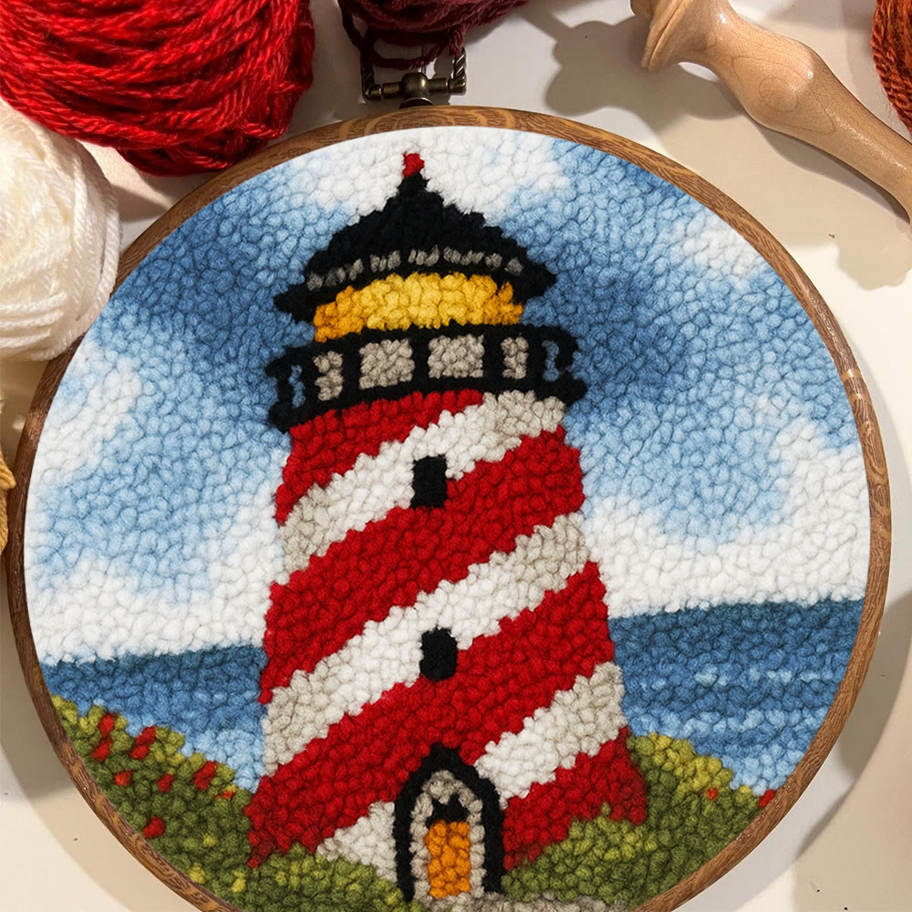 Nautical Lighthouse Punch Needle Kit - Playful Desert Decor | Whimsical Diy Creation - image 5