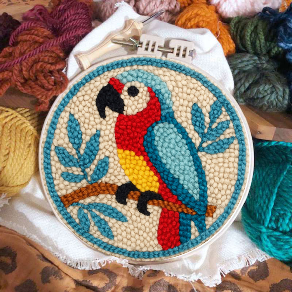 Parrot Tropical Punch Needle Kit - Geeky Decor Must-have | Fantasy Enthusiast Craft - image 2