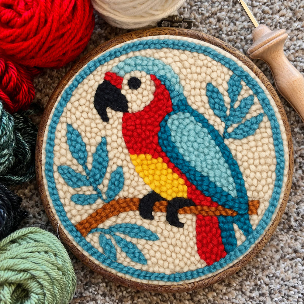 Parrot Tropical Punch Needle Kit - Geeky Decor Must-have | Fantasy Enthusiast Craft - image 4