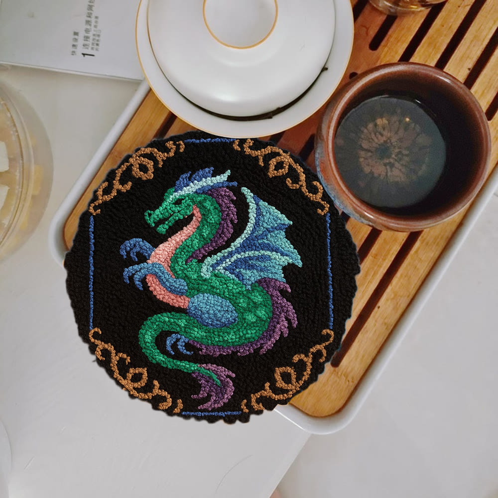 Mythical Dragon Punch Needle Kit - Artisan-crafted Art | Exotic Handcraft Item - image 8