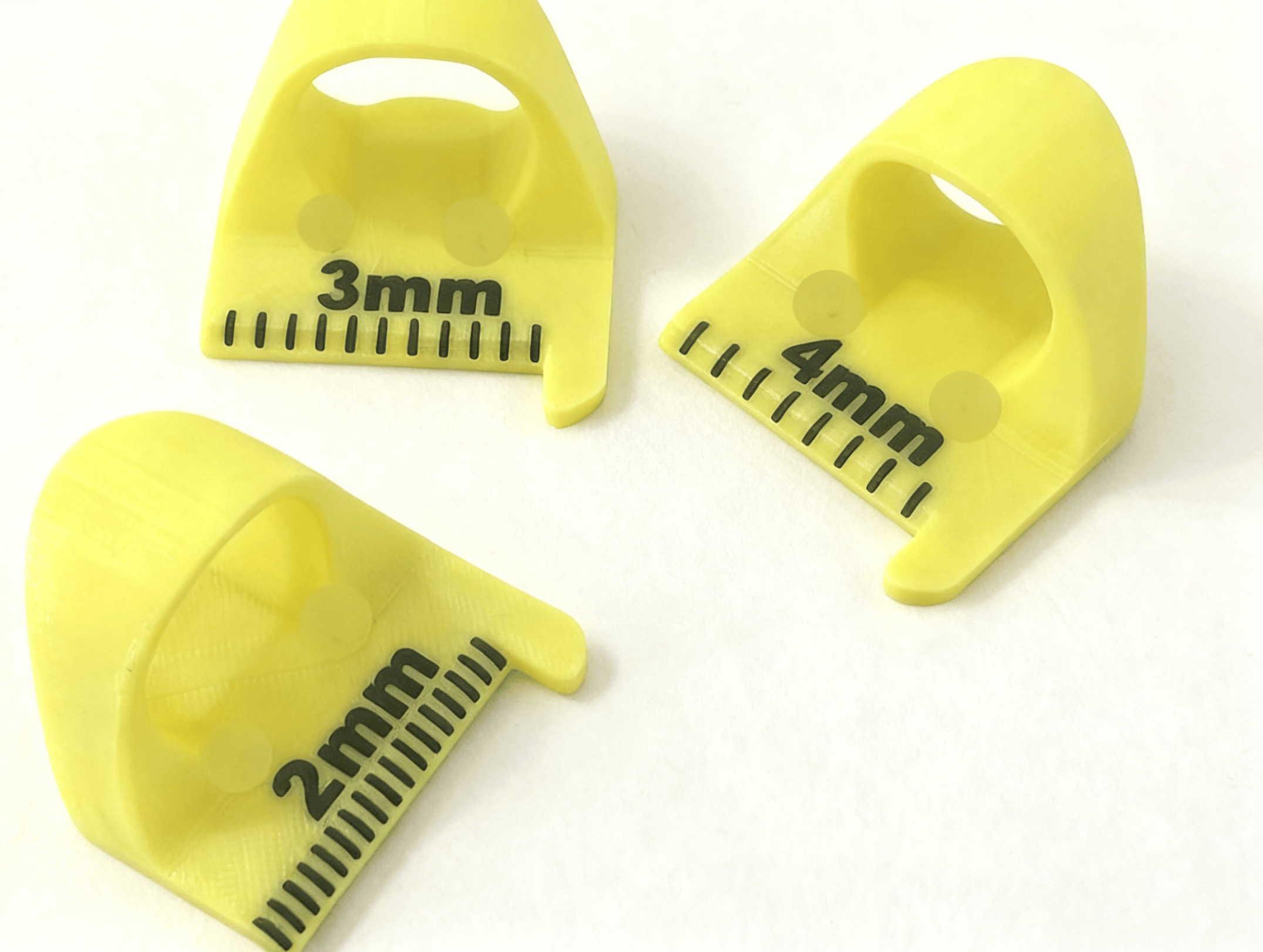  Finger Sewing Template | Stitch Guide For Equal Stitches | Sewing Stitch Spacing Guide  - Yellow - A set of 3 - image 4