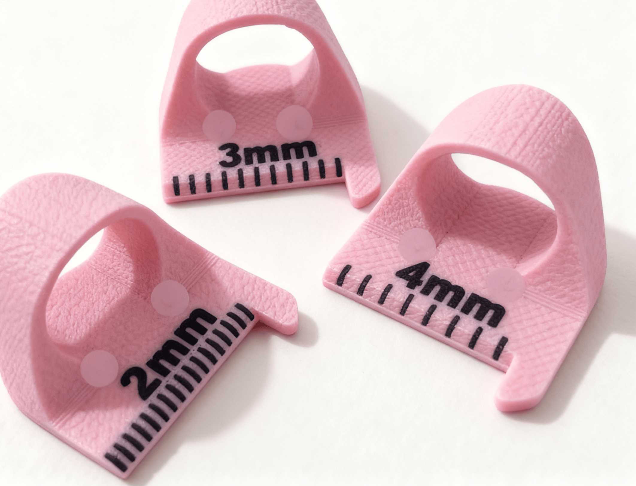  Finger Sewing Template | Stitch Guide For Equal Stitches | Sewing Stitch Spacing Guide  - Pink - A set of 3 - image 6