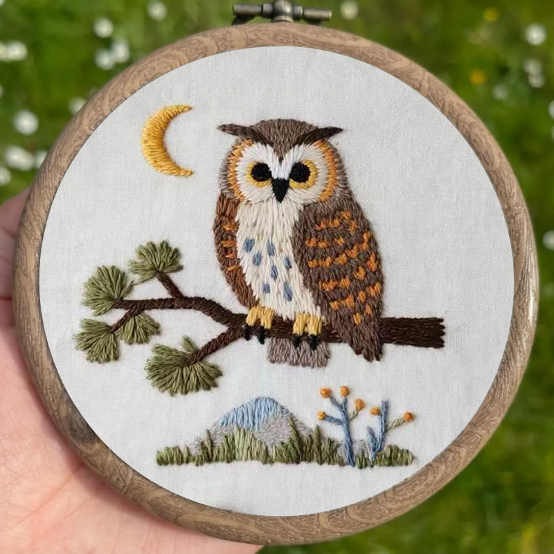 Rubbyoo Embroidery Kit - Little Owl | Simple Diy Craft | Heartfelt Handmade Present - image 3